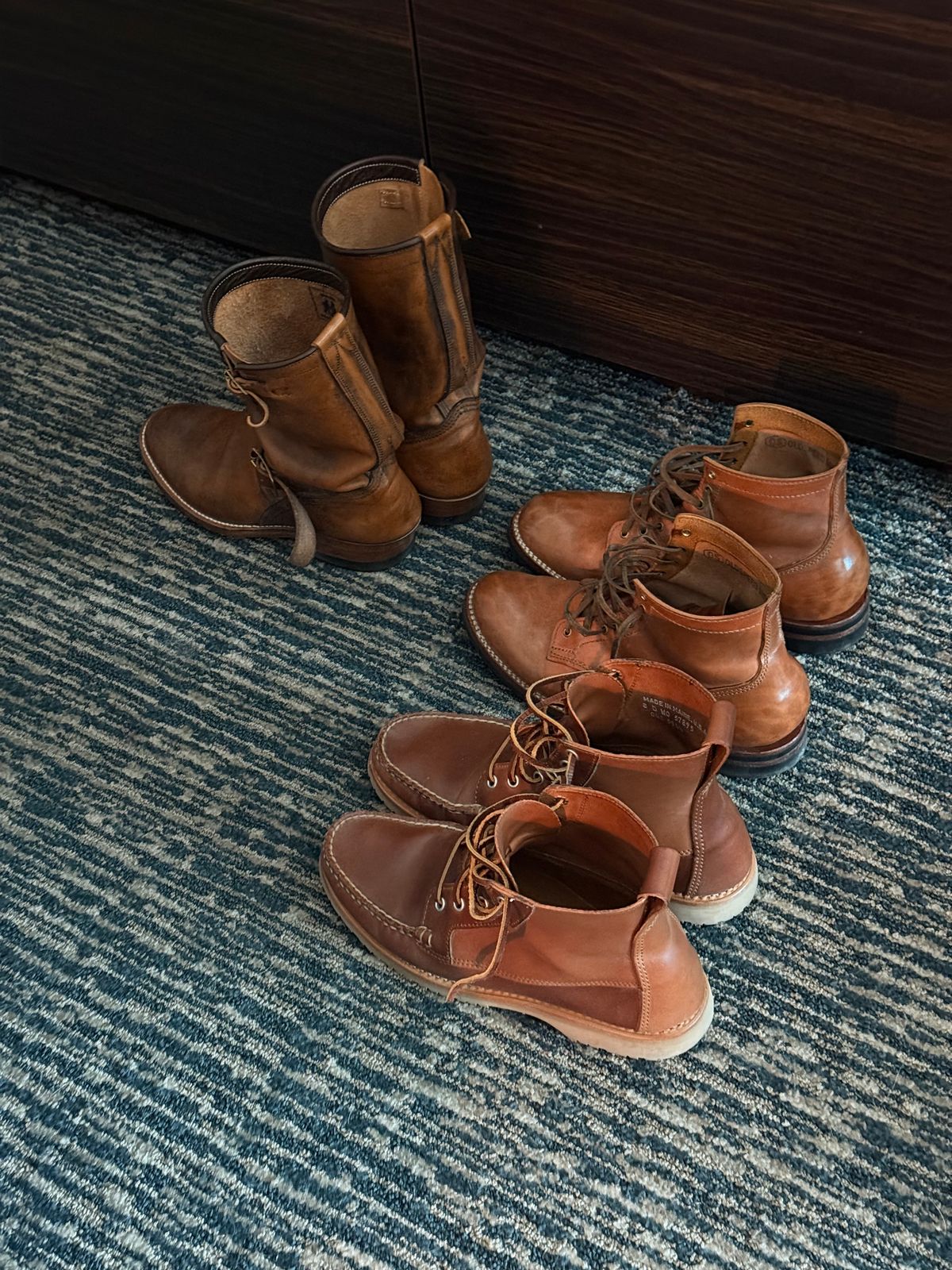 Photo by chris.8888 on April 2, 2026 of the Unsung U 22-2 Engineer Boot in Horween Chelsea Horsefront.