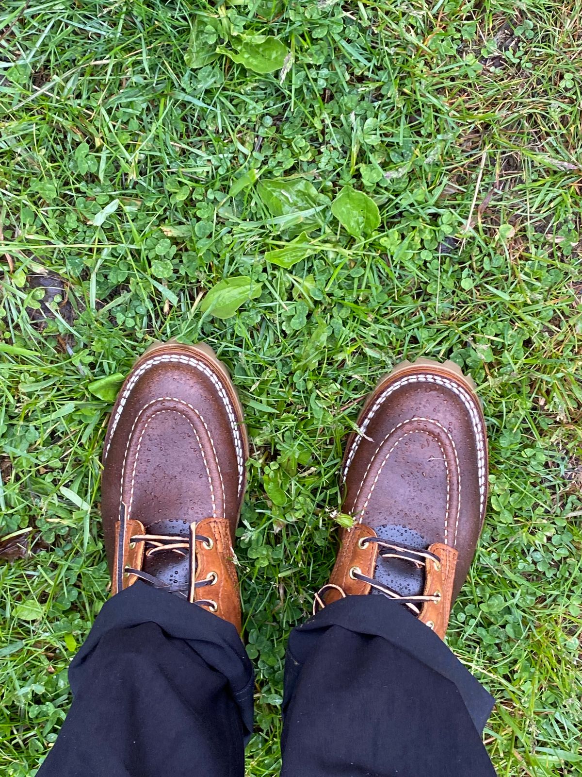 Photo by chris.8888 on May 21, 2025 of the Nicks x Parkhurst V3 in Horween Spokane Honey Smooth/Waxed.