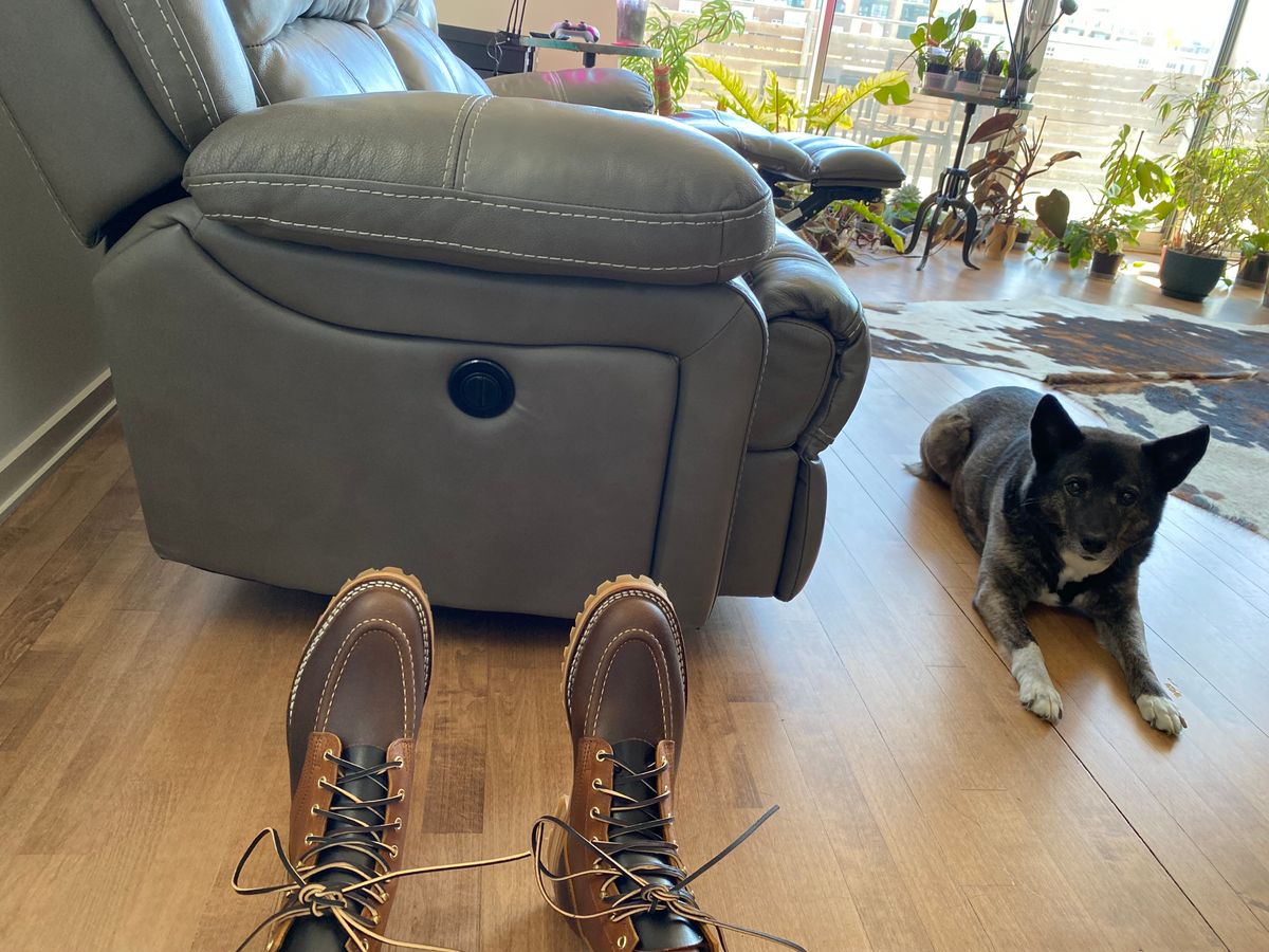 Photo by chris.8888 on May 10, 2025 of the Nicks x Parkhurst V3 in Horween Spokane Honey Smooth/Waxed.