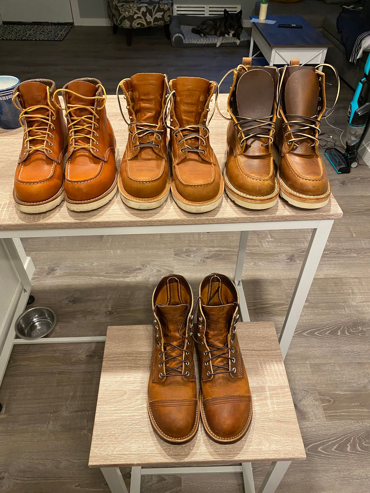 Photo by chris.8888 on July 25, 2024 of the Nicks Moc Toe in Horween Orange Predator.