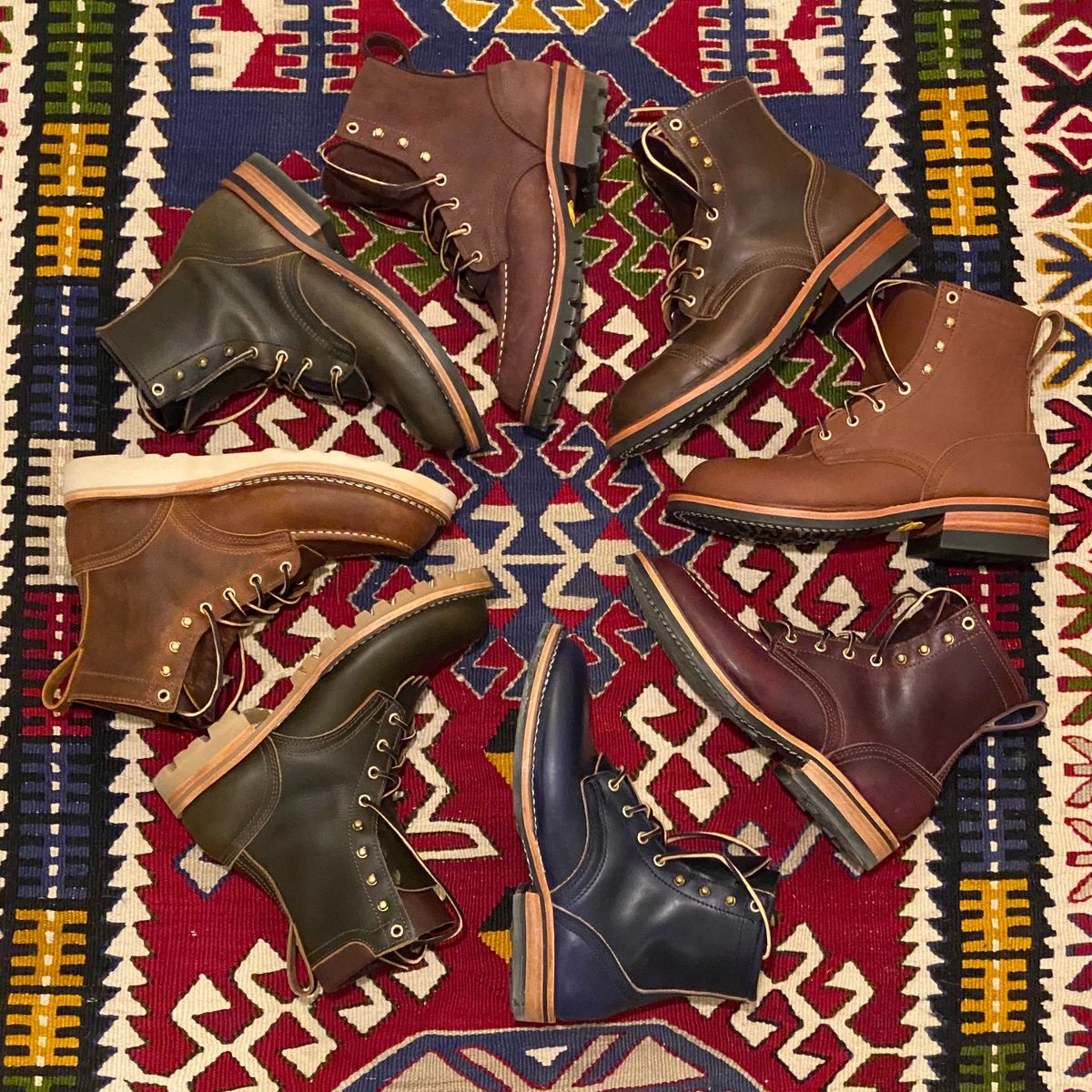 Photo by chris.8888 on February 27, 2025 of the Nicks Moc Toe in Horween Orange Predator.