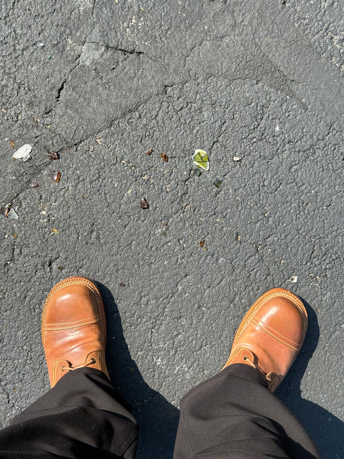 Photo by chris.8888 on August 6, 2025 of the Caswell Boot Company x Fortis Munson Last Collaboration in Horween Natural Shell Cordovan.
