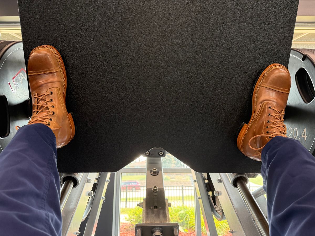 Photo by chris.8888 on August 3, 2025 of the Caswell Boot Company x Fortis Munson Last Collaboration in Horween Natural Shell Cordovan.