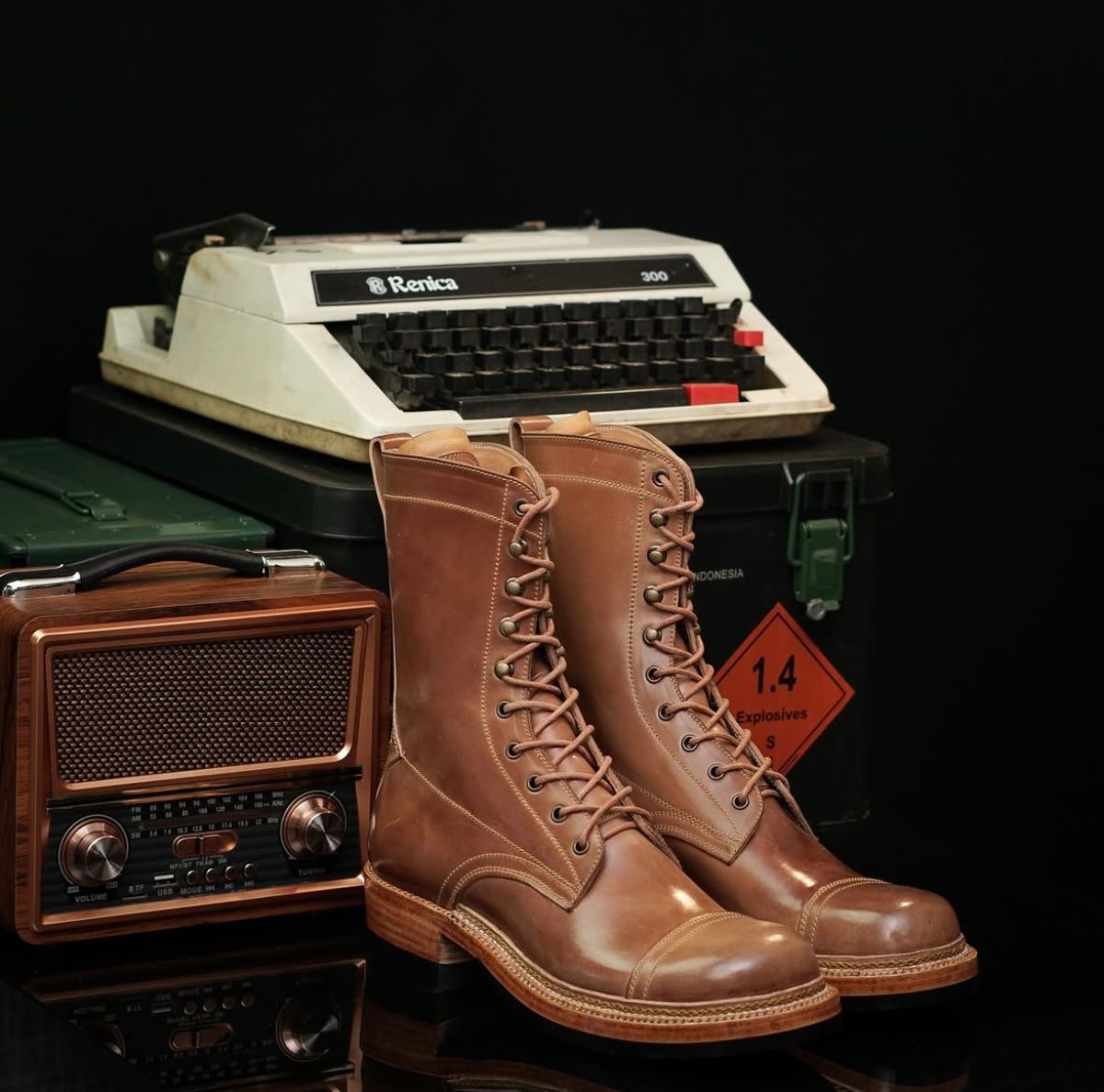 Photo by chris.8888 on June 30, 2025 of the Caswell Boot Company x Fortis Munson Last Collaboration in Horween Natural Shell Cordovan.