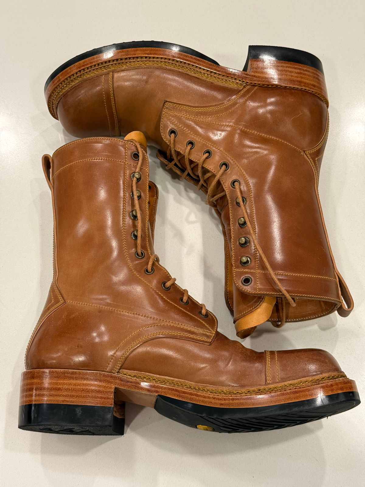 Photo by chris.8888 on August 13, 2025 of the Caswell Boot Company x Fortis Munson Last Collaboration in Horween Natural Shell Cordovan.