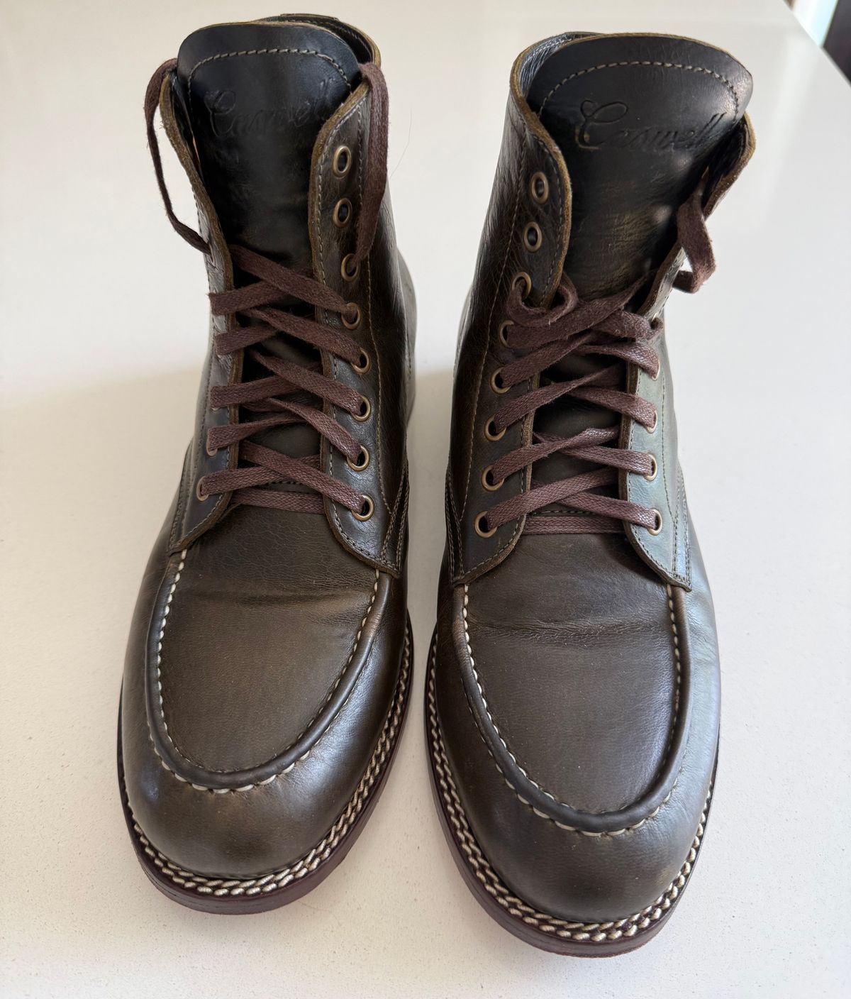 Photo by chris.8888 on June 30, 2026 of the Caswell Boot Company Danville in Gallun Olive Teton Stag.