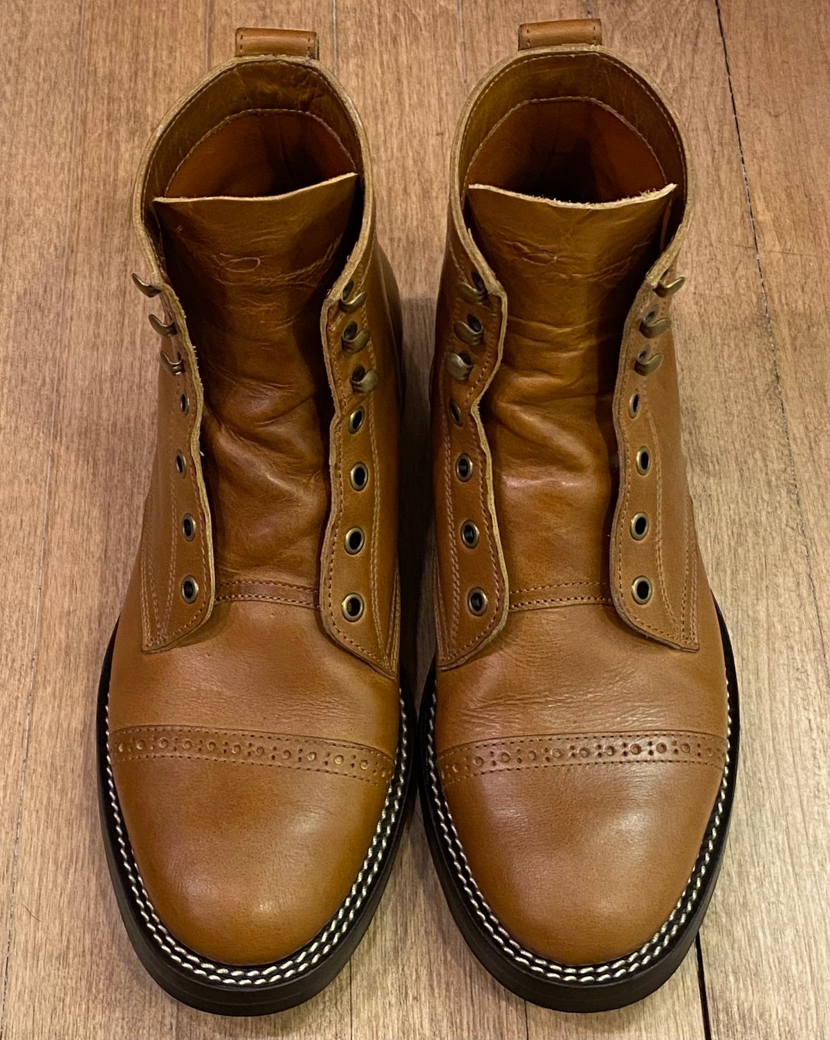 Photo by chris.8888 on February 27, 2025 of the Caswell Boot Company Garrett in Gallun Big Sky Natural Calf.