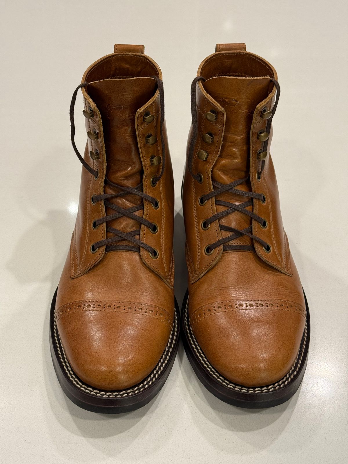 Photo by chris.8888 on September 30, 2025 of the Caswell Boot Company Garrett in Gallun Big Sky Natural Calf.