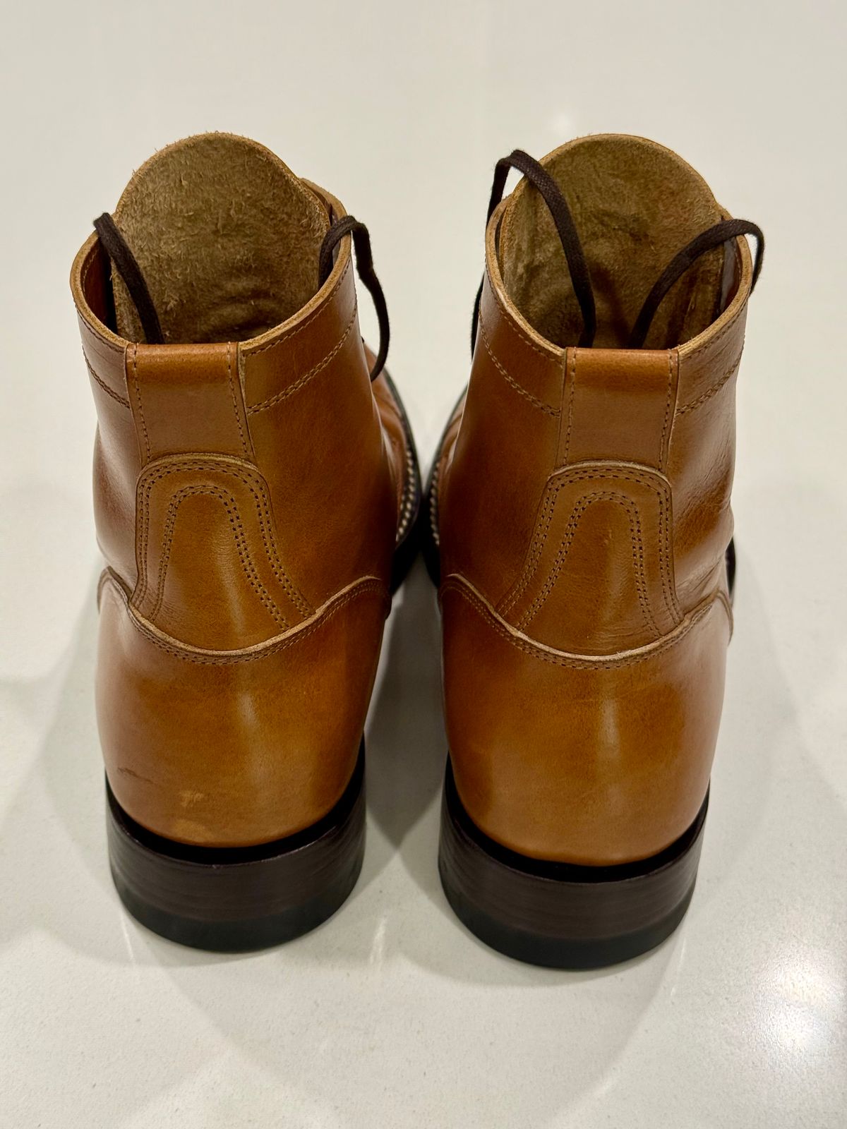 Photo by chris.8888 on September 30, 2025 of the Caswell Boot Company Garrett in Gallun Big Sky Natural Calf.