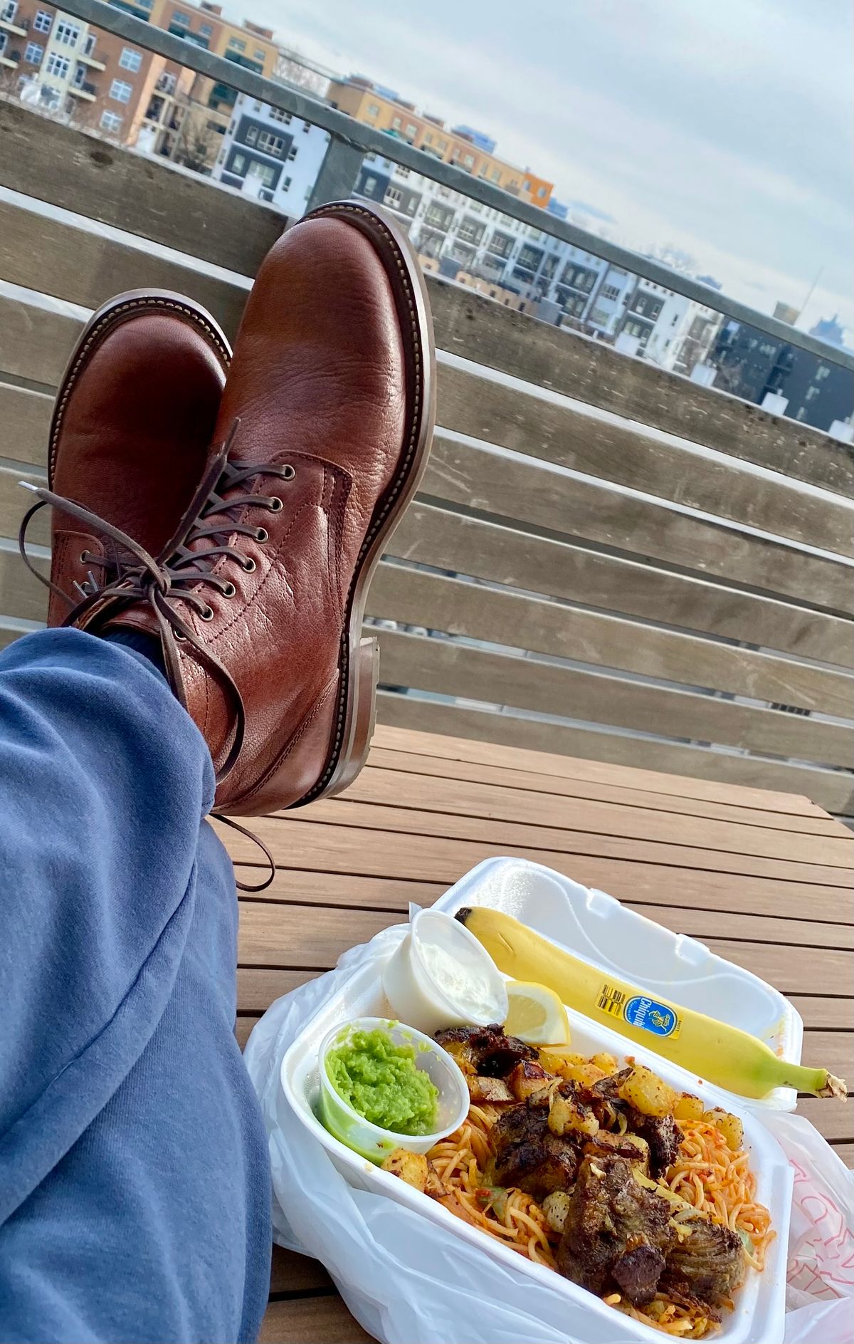Photo by chris.8888 on April 19, 2025 of the Caswell Boot Company Lisbon in Tusting & Burnett African Sokoto Goat.