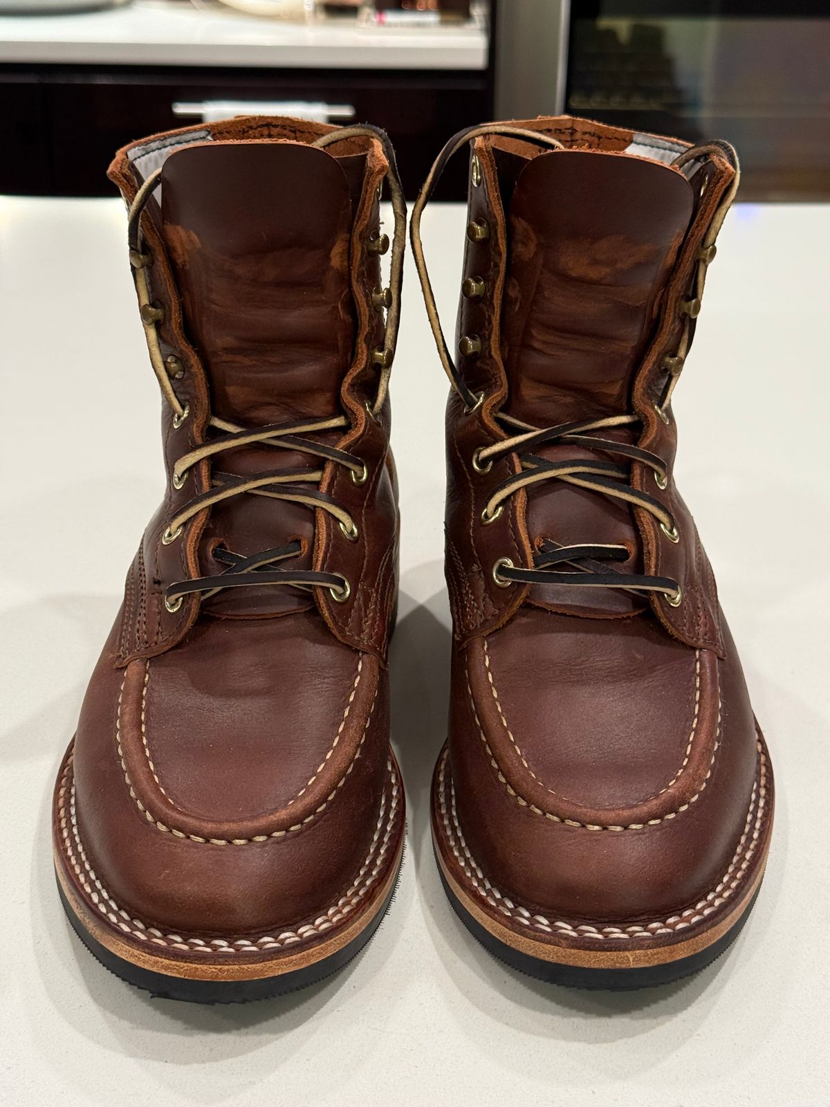 Photo by chris.8888 on September 25, 2025 of the Nicks x Parkhurst V3 in Horween Timber Roanoke.
