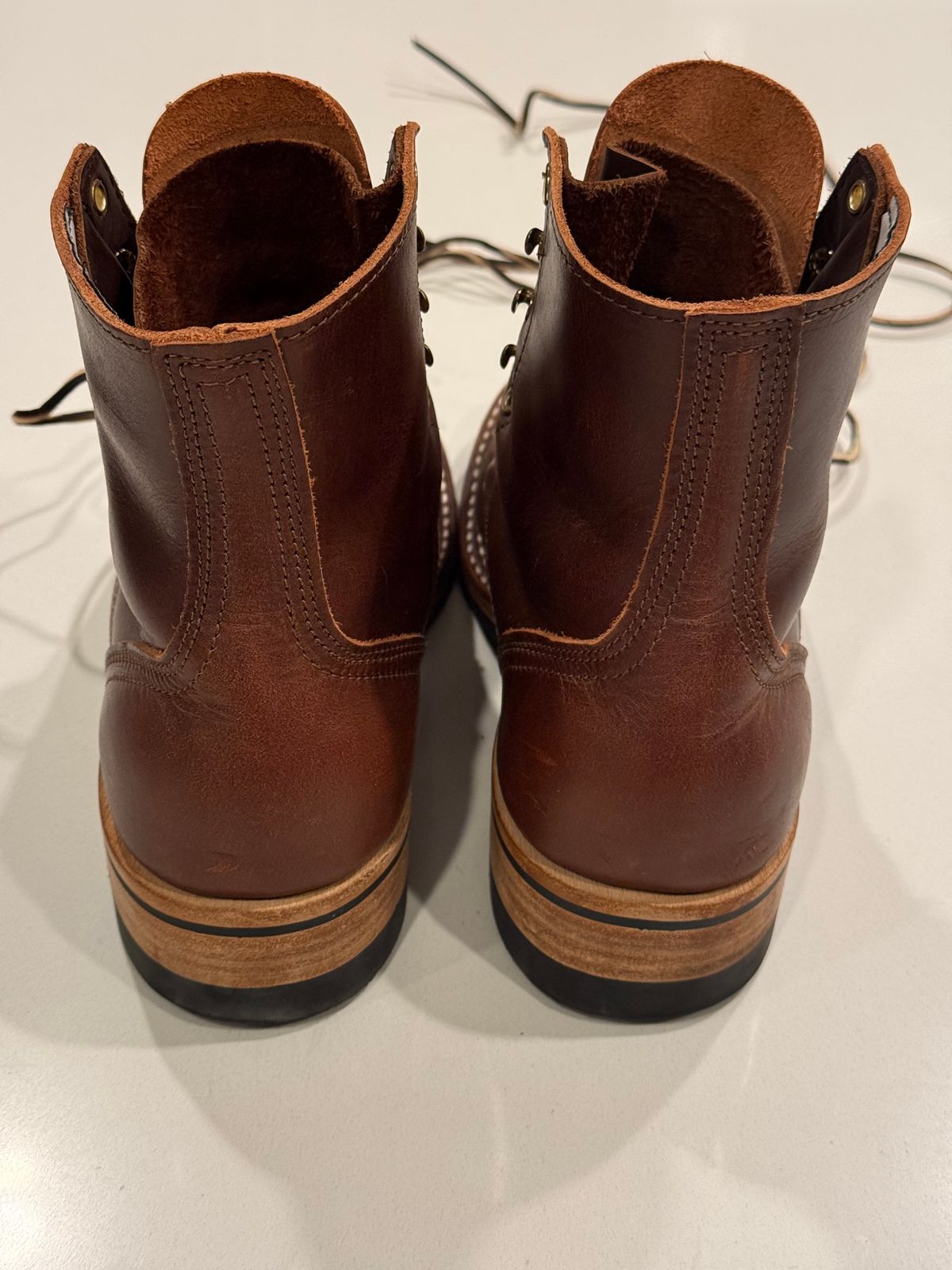 Photo by chris.8888 on February 28, 2026 of the Nicks x Parkhurst V3 in Horween Timber Roanoke.