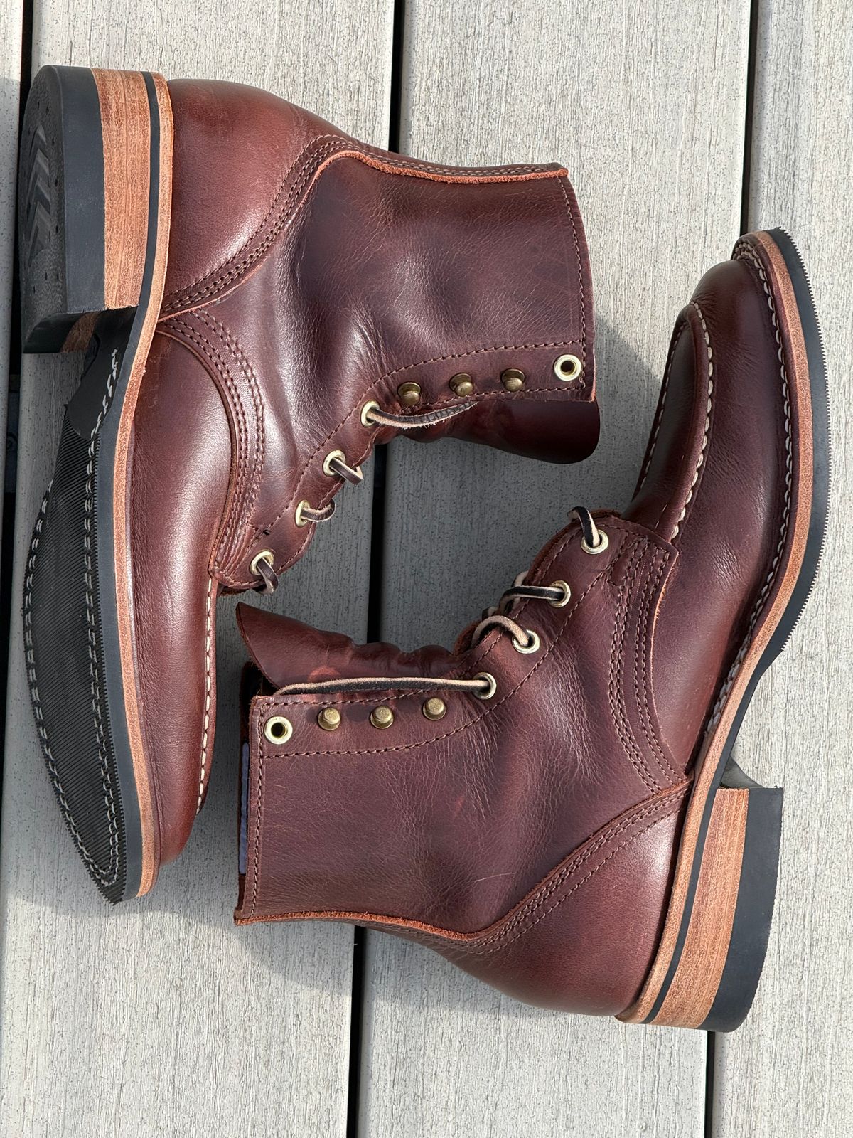 Photo by chris.8888 on February 28, 2026 of the Nicks x Parkhurst V3 in Horween Timber Roanoke.