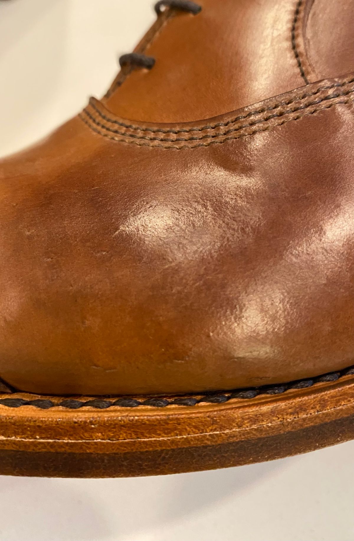 Photo by chris.8888 on May 8, 2025 of the Allen Edmonds Park Avenue Dress Boot in Horween Natural Shell Cordovan.