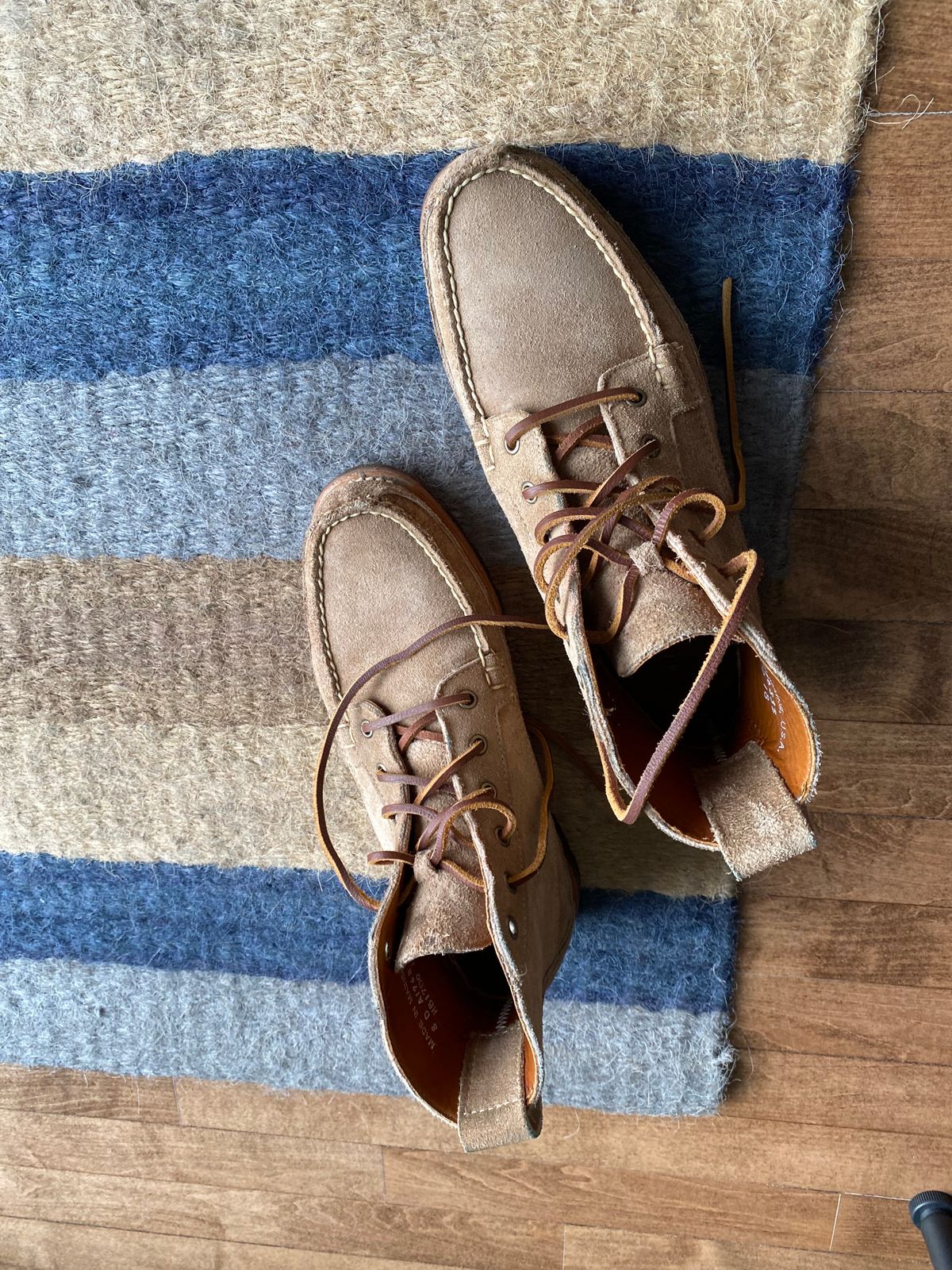 Photo by chris.8888 on March 9, 2024 of the Rancourt & Co. Harrison Boot in Horween Khaki Orion.