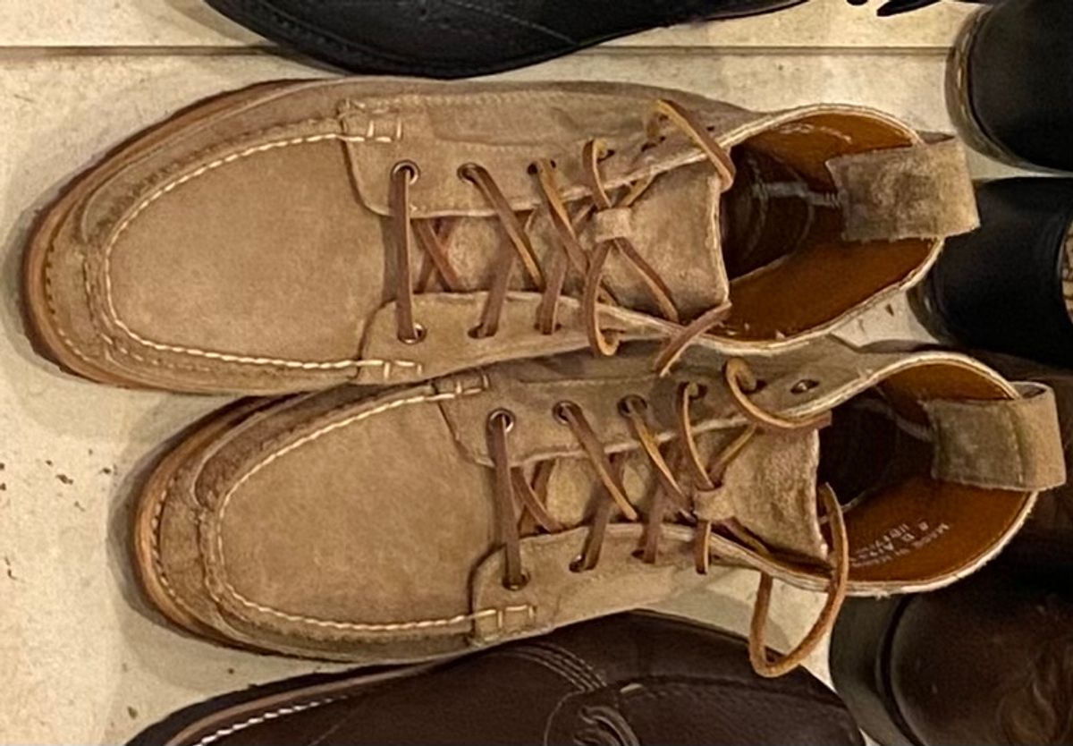 Photo by chris.8888 on January 20, 2024 of the Rancourt & Co. Harrison Boot in Horween Khaki Orion.