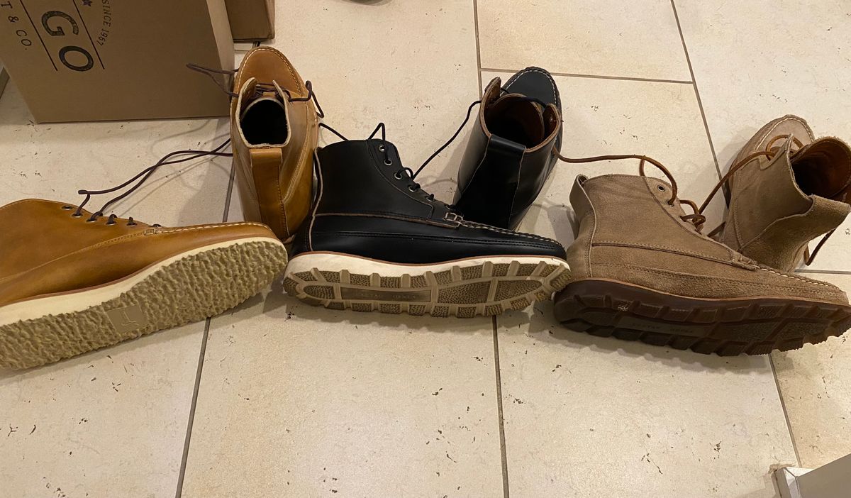 Photo by chris.8888 on November 25, 2023 of the Rancourt & Co. Harrison Boot in Horween Khaki Orion.