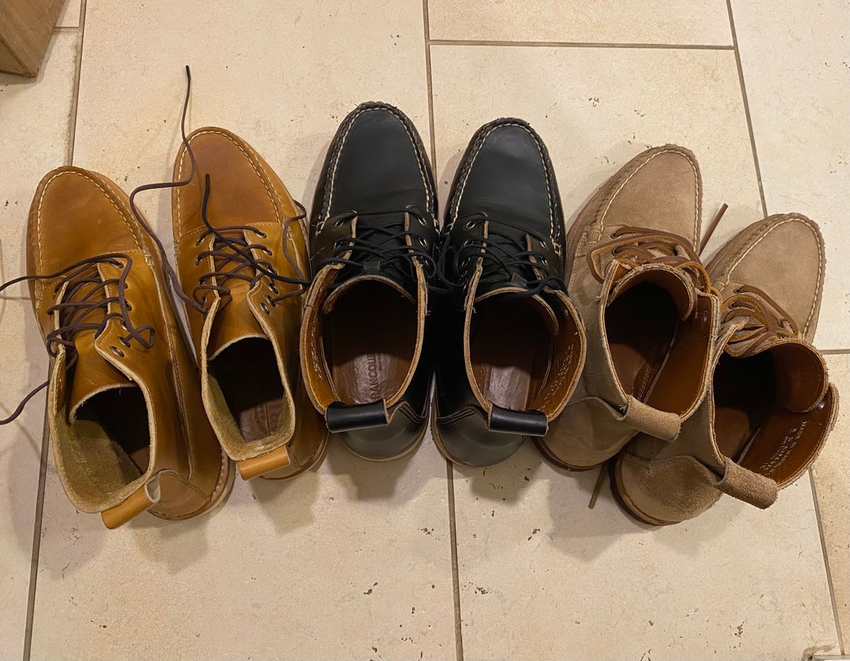 Photo by chris.8888 on November 25, 2023 of the Rancourt & Co. Harrison Boot in Horween Khaki Orion.