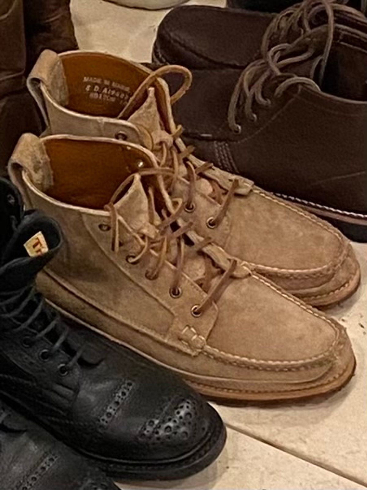Photo by chris.8888 on January 20, 2024 of the Rancourt & Co. Harrison Boot in Horween Khaki Orion.