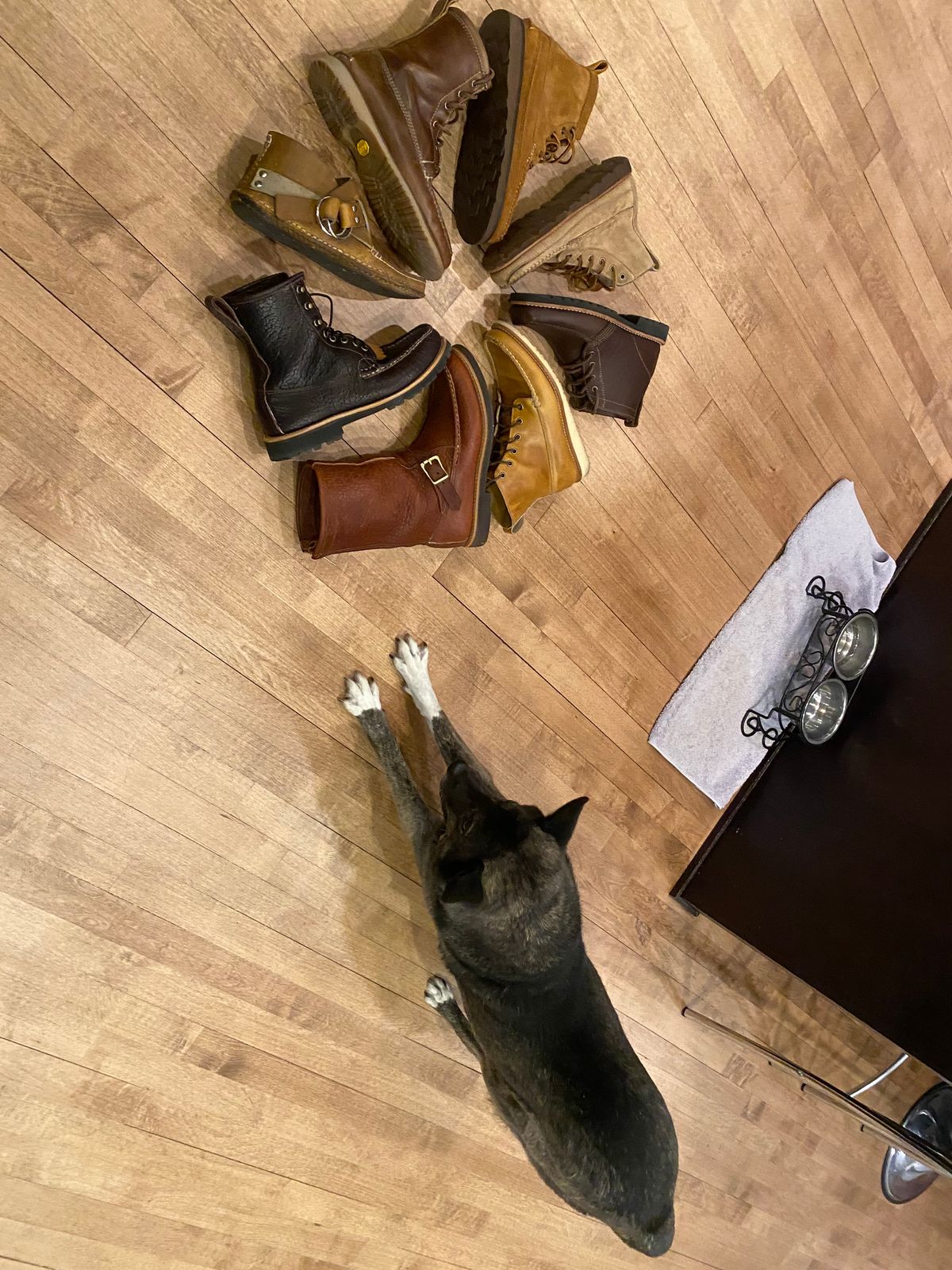 Photo by chris.8888 on February 7, 2025 of the Rancourt & Co. Harrison Boot in Horween Khaki Orion.