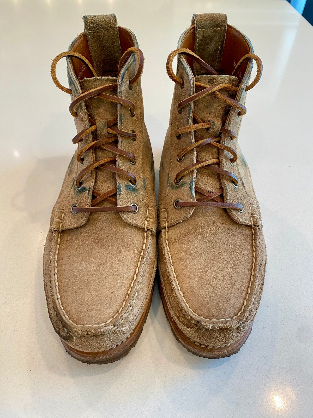 Photo by chris.8888 on May 10, 2025 of the Rancourt & Co. Harrison Boot in Horween Khaki Orion.