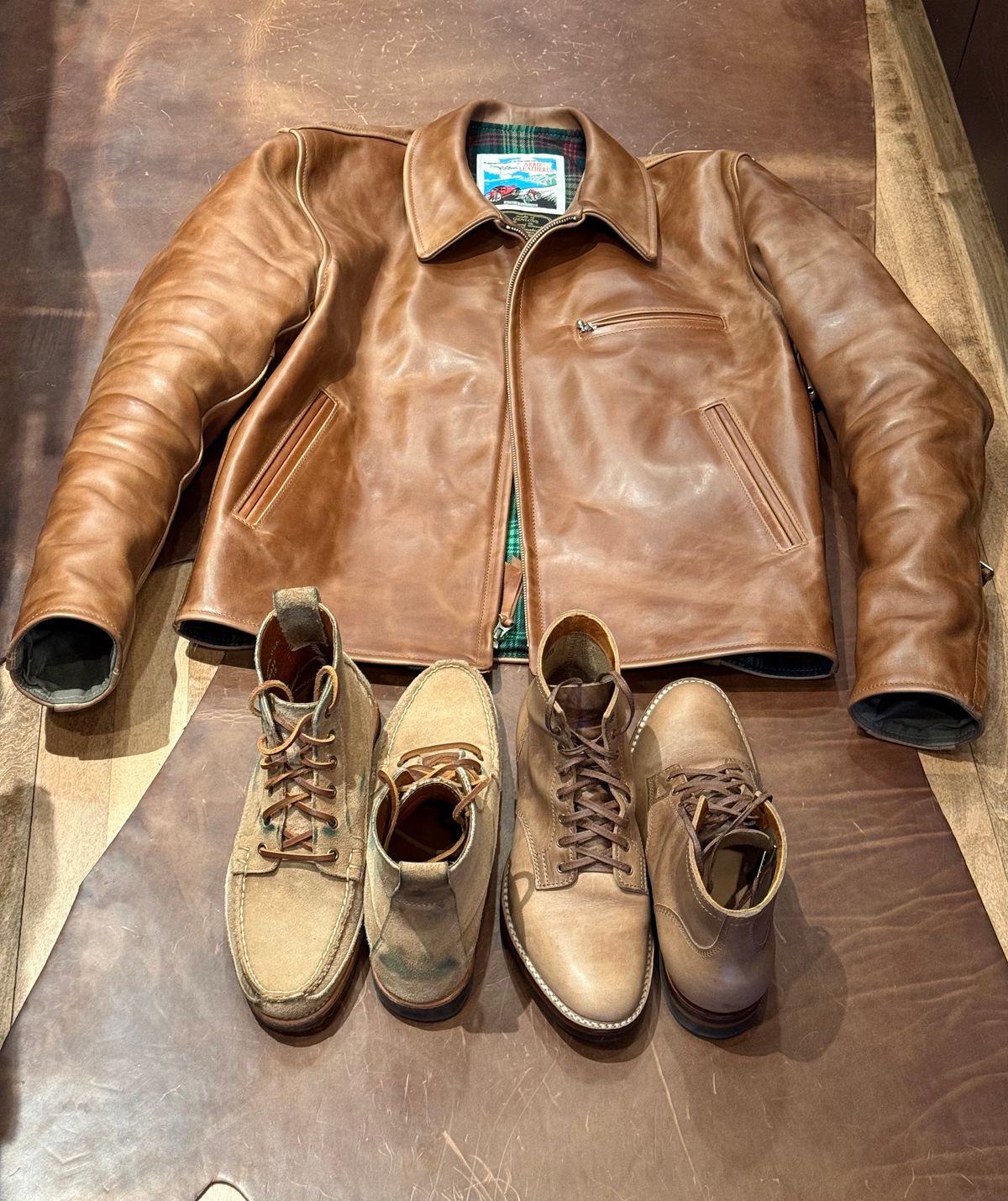 Photo by chris.8888 on May 8, 2026 of the Rancourt & Co. Harrison Boot in Horween Khaki Orion.