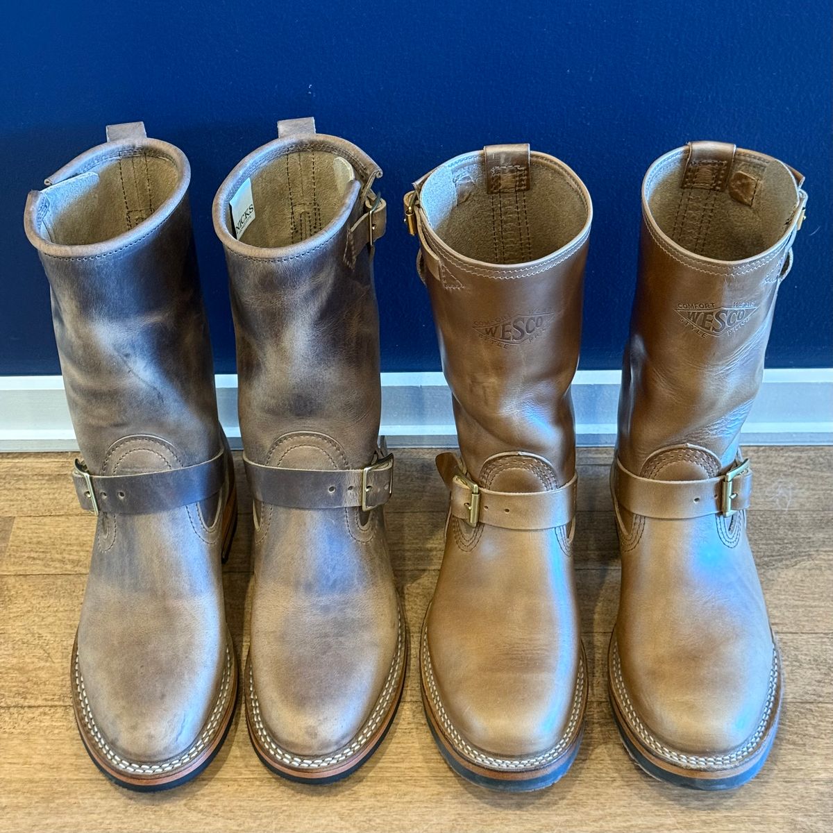 Photo by chris.8888 on September 27, 2025 of the Nicks x Parkhurst Brakeman in Horween Natural Predator.