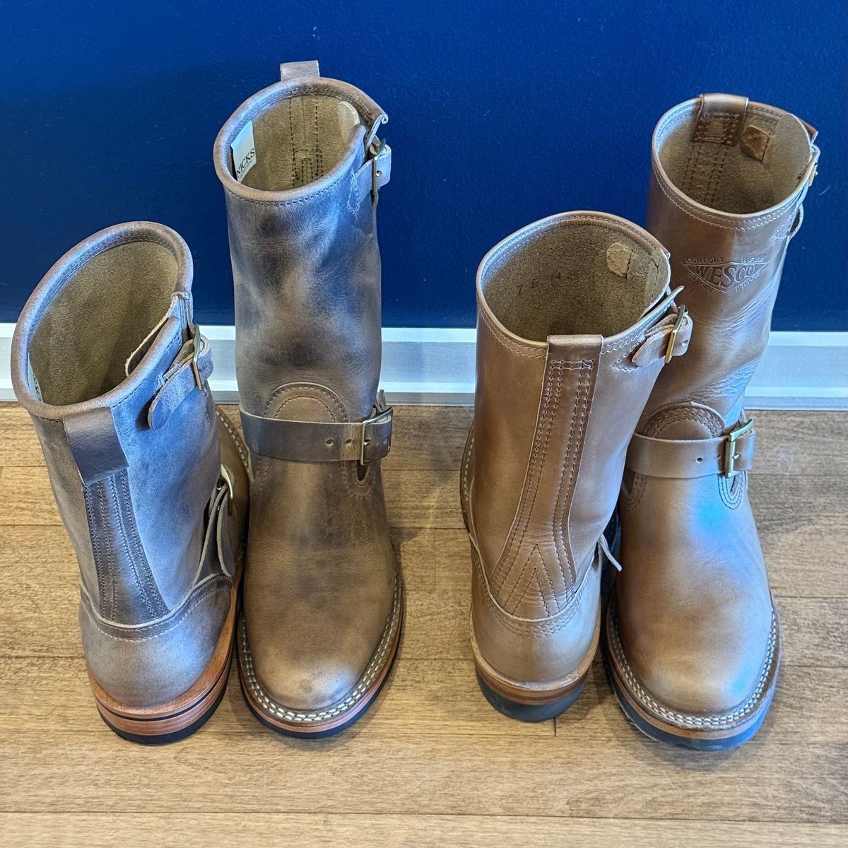 Photo by chris.8888 on September 27, 2025 of the Nicks x Parkhurst Brakeman in Horween Natural Predator.