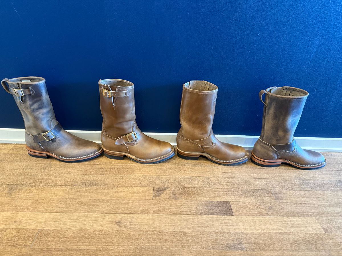 Photo by chris.8888 on September 27, 2025 of the Nicks x Parkhurst Brakeman in Horween Natural Predator.
