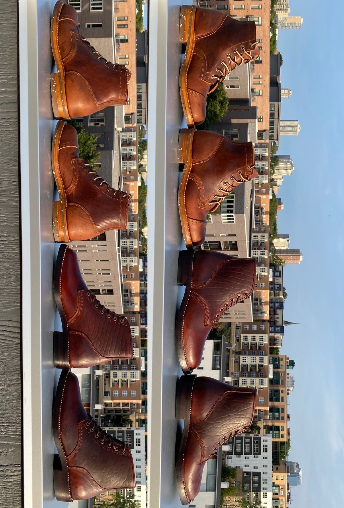 Photo by chris.8888 on August 22, 2024 of the Caswell Boot Company Eastman in Gallun Cognac Horsehide.