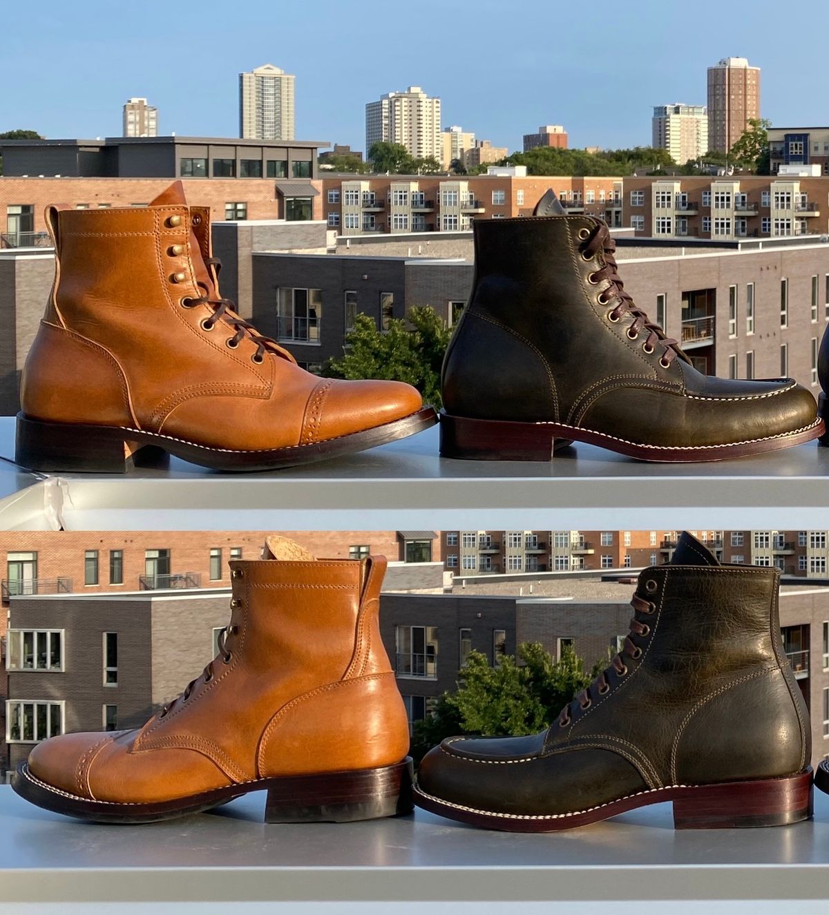 Photo by chris.8888 on August 22, 2024 of the Caswell Boot Company Eastman in Gallun Cognac Horsehide.