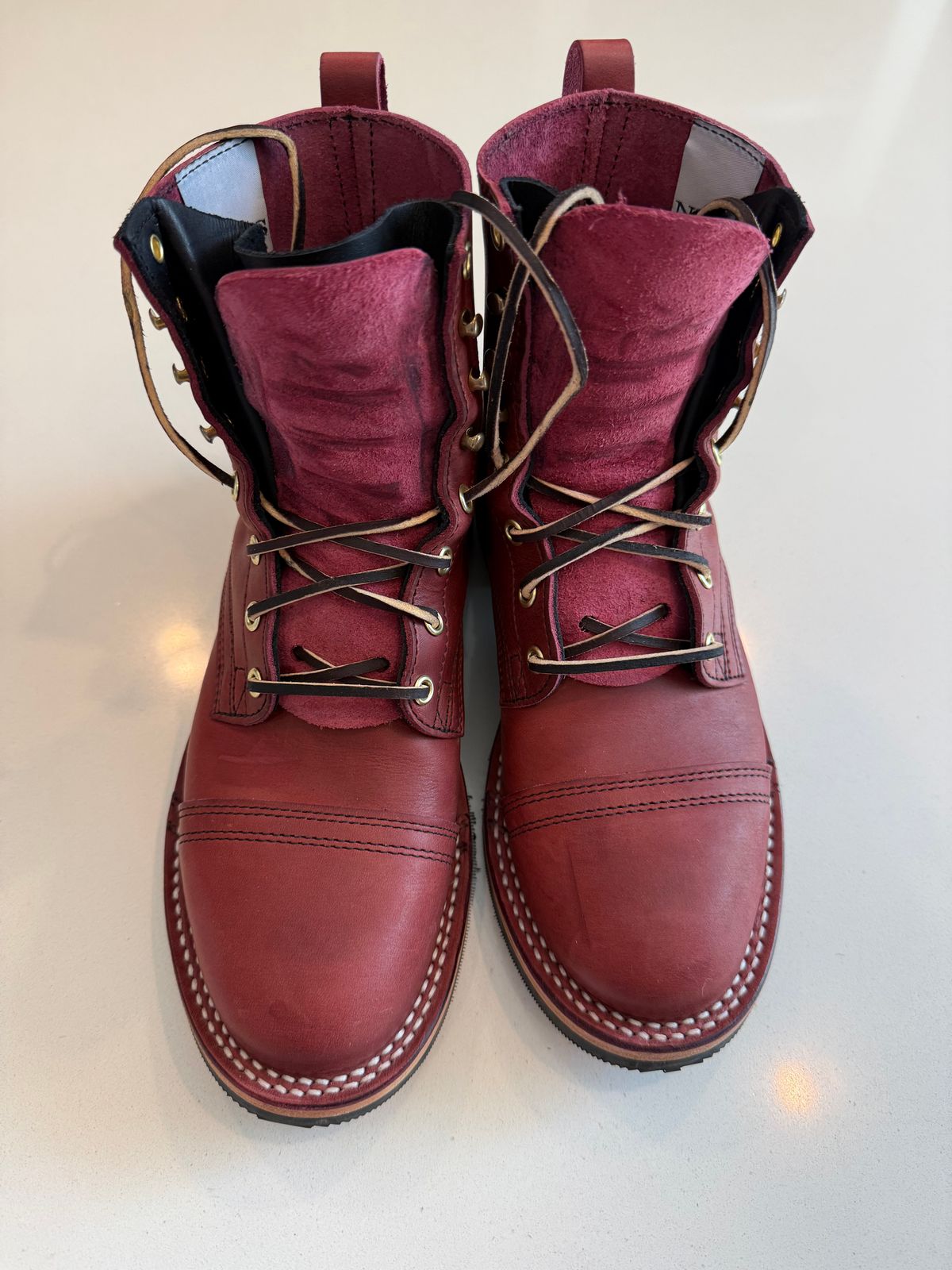 Photo by chris.8888 on July 1, 2026 of the Nicks x Parkhurst V3 in Horween Color 8 Predator.