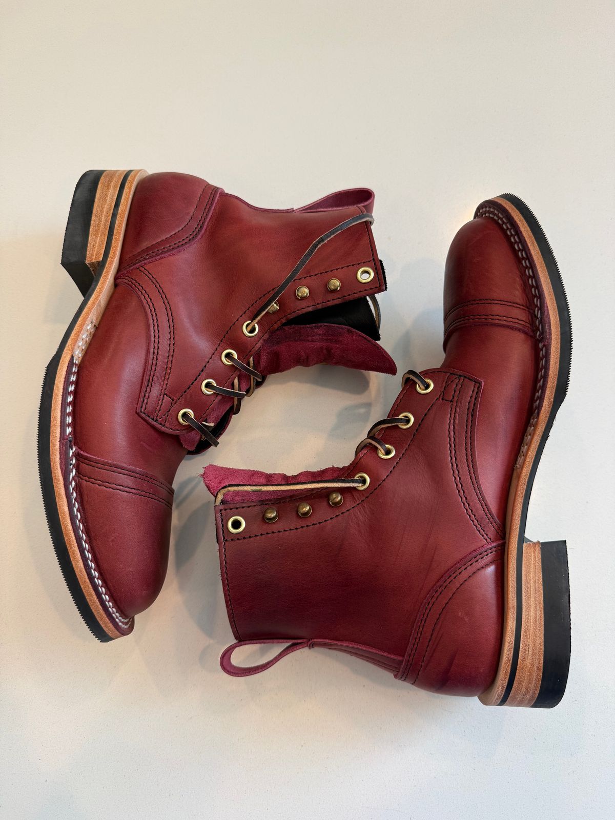 Photo by chris.8888 on July 1, 2026 of the Nicks x Parkhurst V3 in Horween Color 8 Predator.