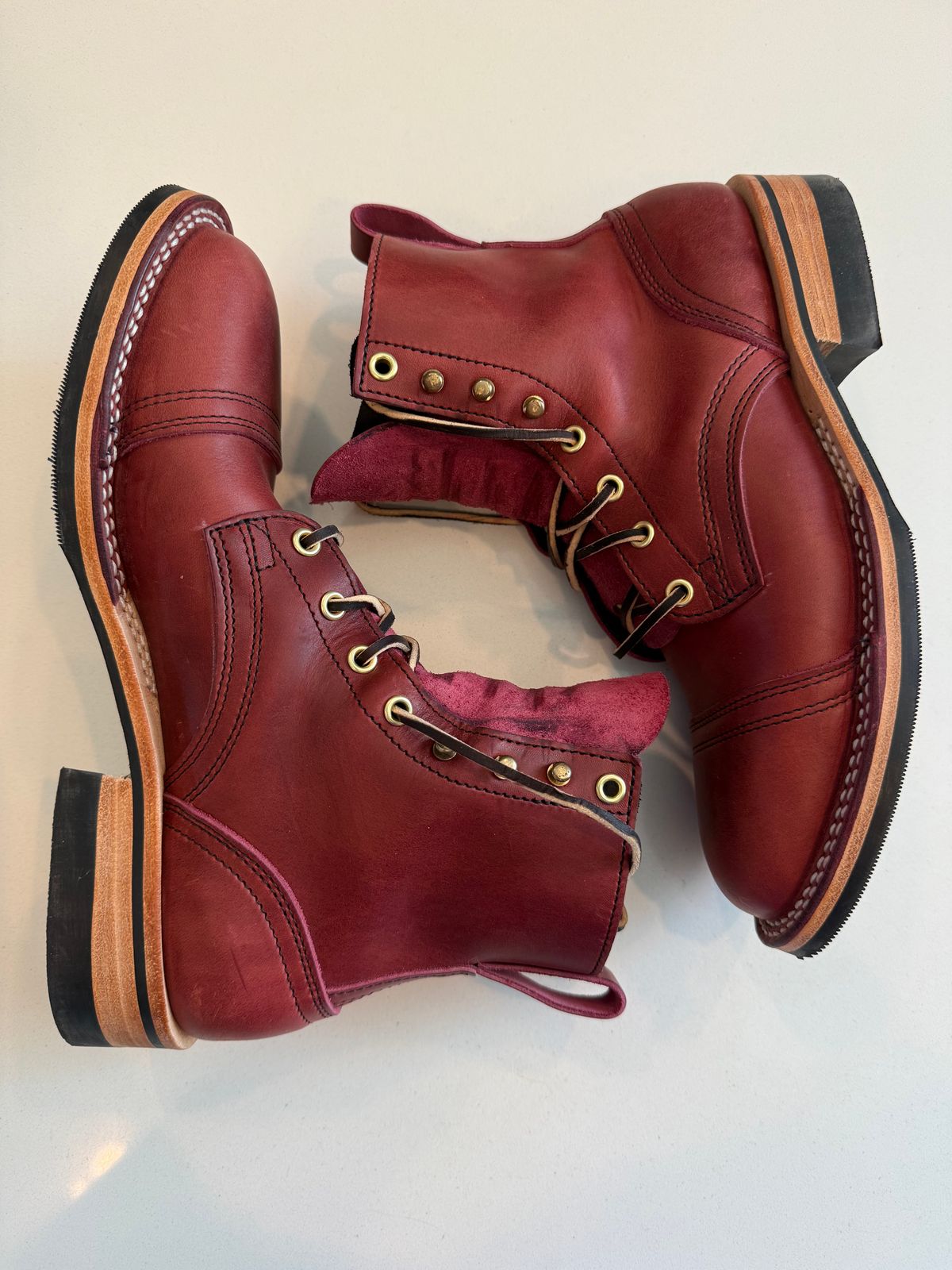 Photo by chris.8888 on July 1, 2026 of the Nicks x Parkhurst V3 in Horween Color 8 Predator.