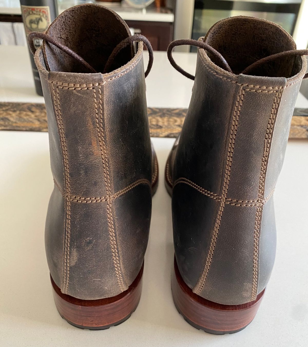 Photo by chris.8888 on March 26, 2025 of the Caswell Boot Company Danville in Gallun Charcoal Teton Stag.