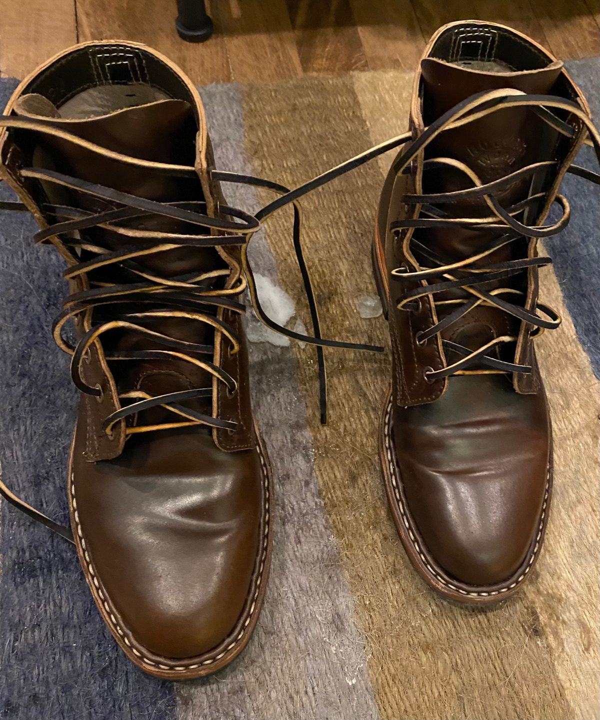 Photo by chris.8888 on February 15, 2025 of the White's MP-Sherman Plain Toe in Horween Brown Shell Cordovan.