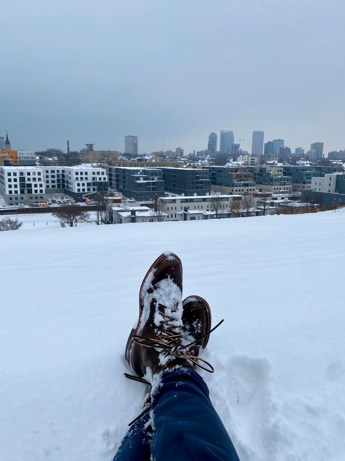 Photo by chris.8888 on February 15, 2025 of the White's MP-Sherman Plain Toe in Horween Brown Shell Cordovan.