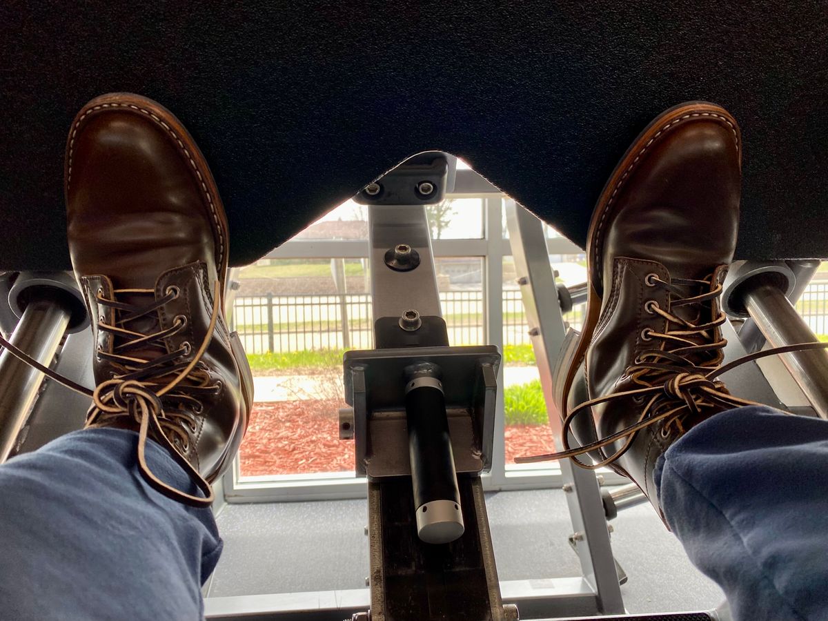 Photo by chris.8888 on April 19, 2025 of the White's MP-Sherman Plain Toe in Horween Brown Shell Cordovan.