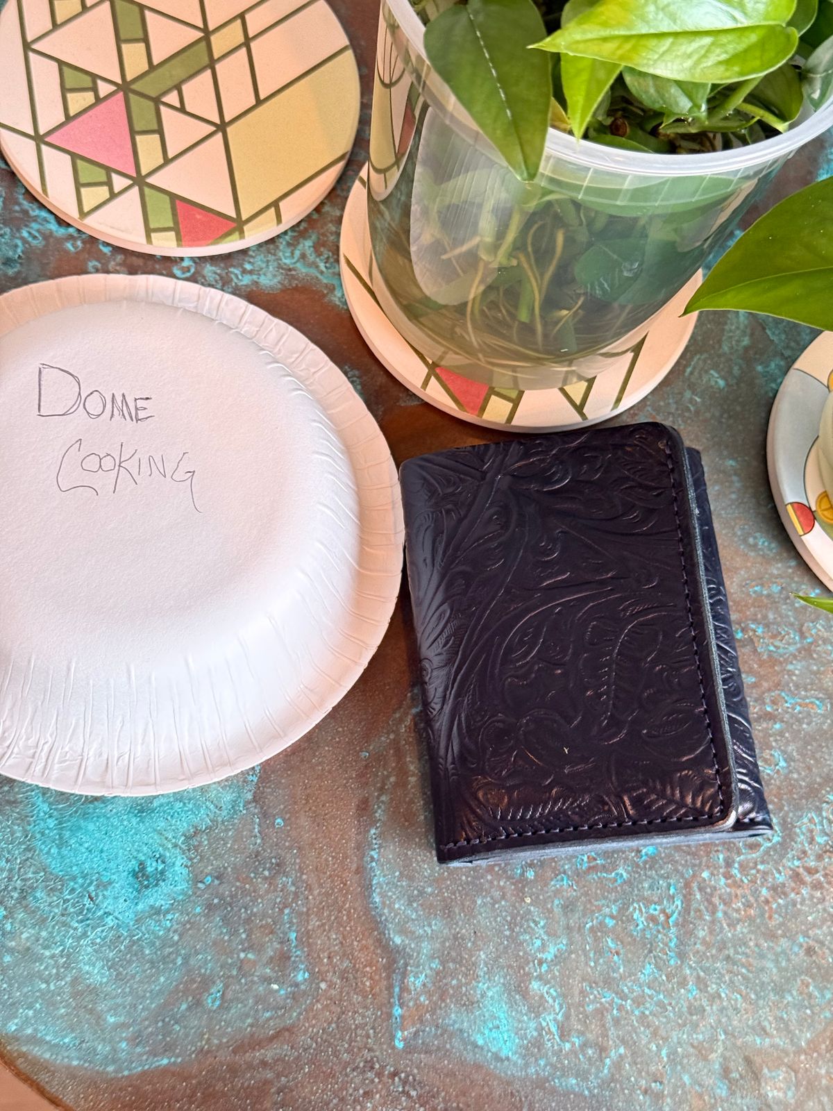 Photo by chris.8888 on November 1, 2025 of the Ashland Leather Trifold Wallet in Horween Black Floral Shell Cordovan.