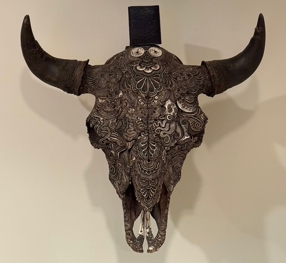 Photo by chris.8888 on December 16, 2025 of the Ashland Leather Trifold Wallet in Horween Black Western Shell Cordovan.