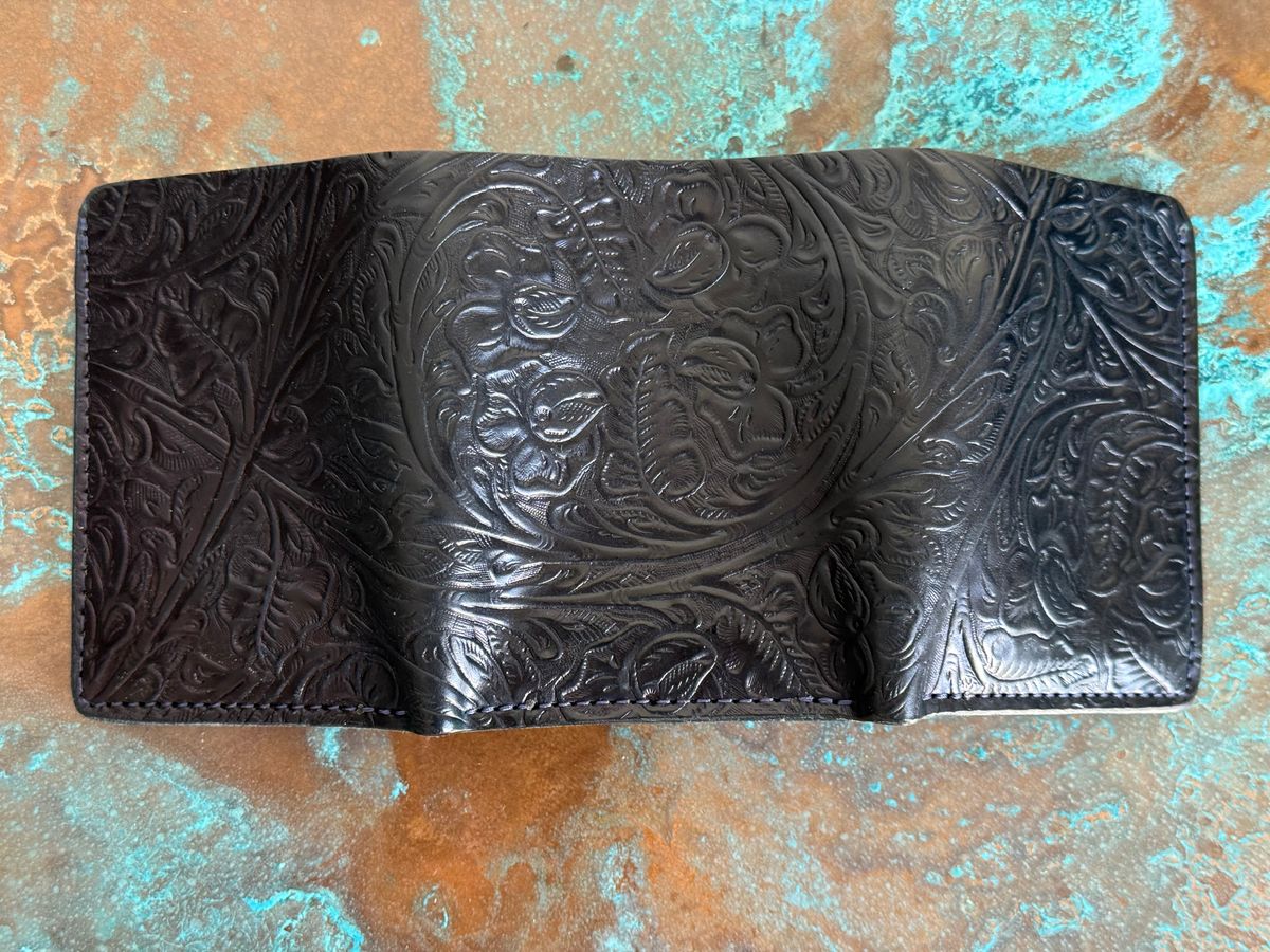 Photo by chris.8888 on April 1, 2026 of the Ashland Leather Trifold Wallet in Horween Black Western Shell Cordovan.