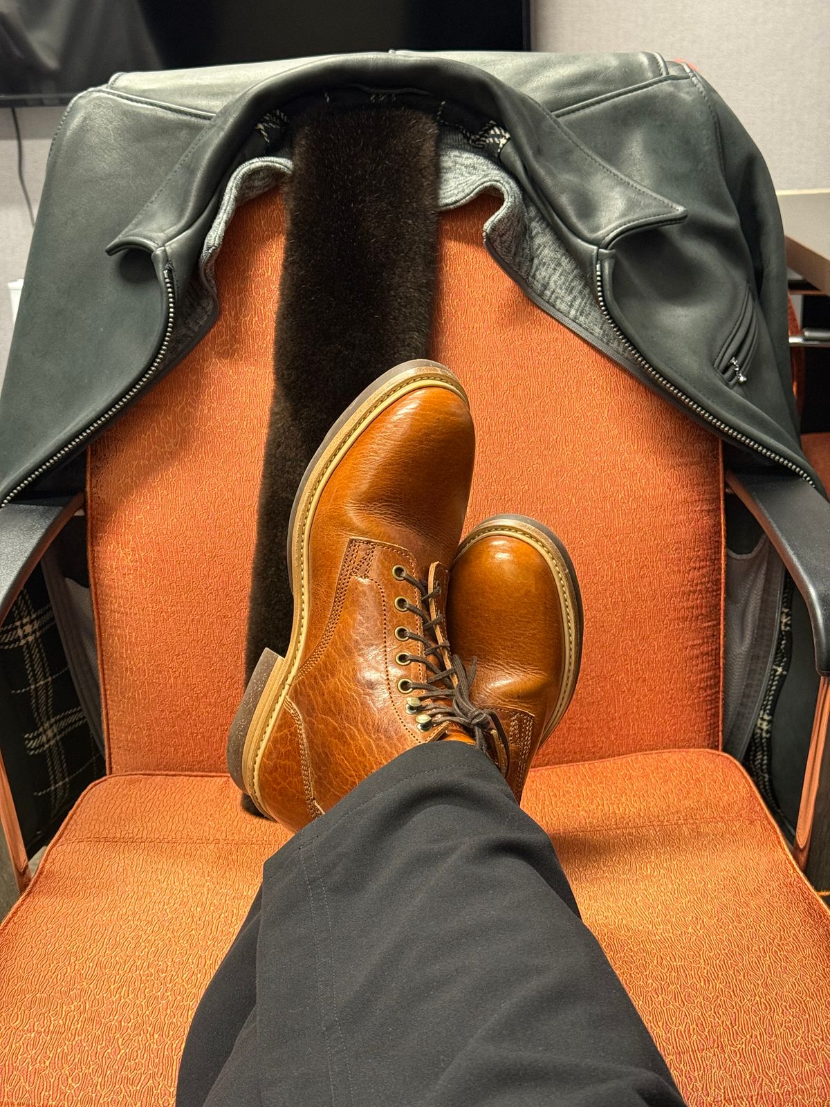 Photo by chris.8888 on December 23, 2025 of the Caswell Boot Company Lisbon in Law Tanning Tan Navajo Bison.