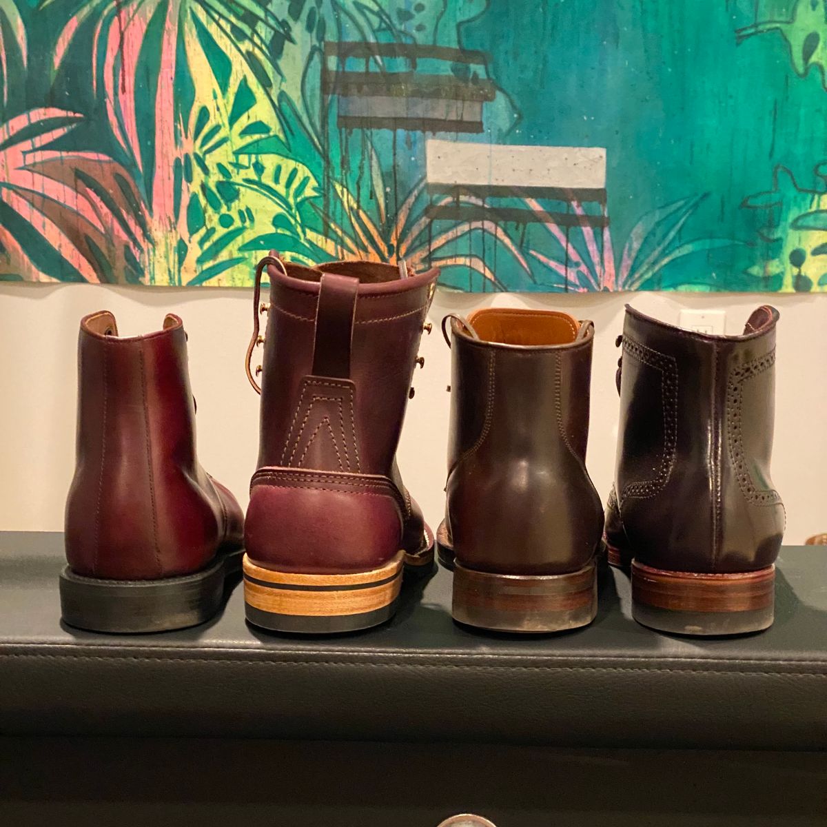 Photo by chris.8888 on November 6, 2024 of the Nicks x Parkhurst V3 in Horween Color 8 Cypress.
