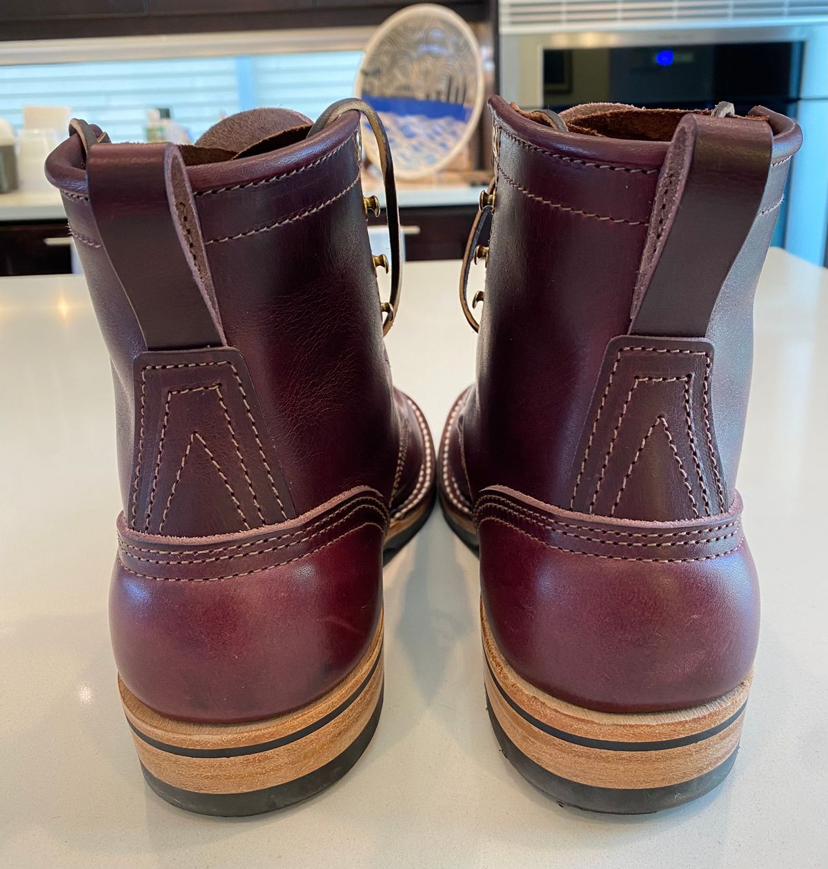 Photo by chris.8888 on May 10, 2025 of the Nicks x Parkhurst V3 in Horween Color 8 Cypress.