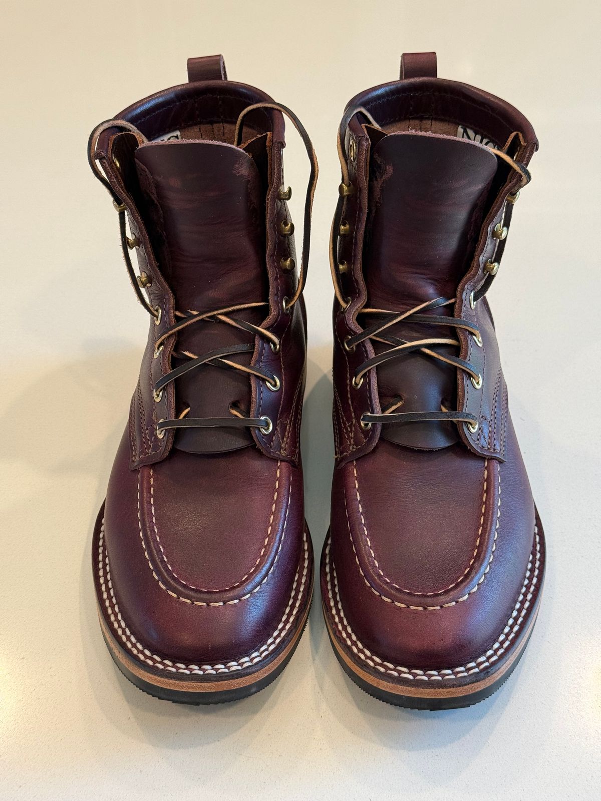 Photo by chris.8888 on September 25, 2025 of the Nicks x Parkhurst V3 in Horween Color 8 Cypress.