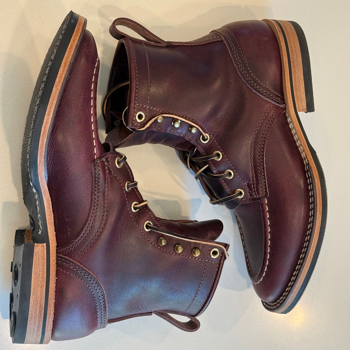 Photo by chris.8888 on September 25, 2025 of the Nicks x Parkhurst V3 in Horween Color 8 Cypress.