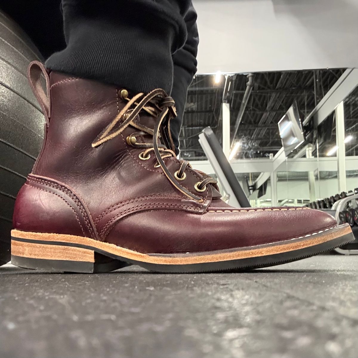 Photo by chris.8888 on February 25, 2026 of the Nicks x Parkhurst V3 in Horween Color 8 Cypress.