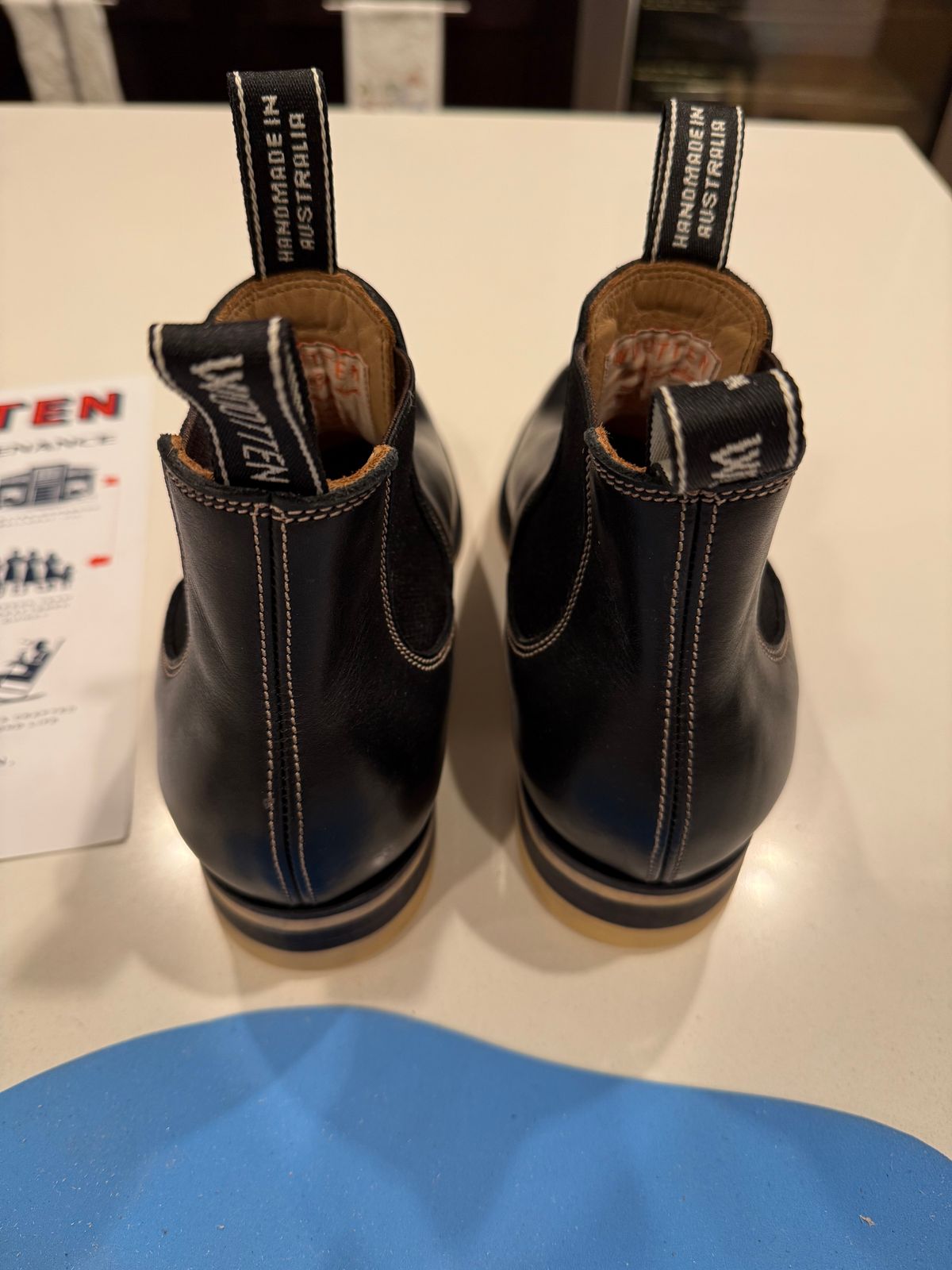 Photo by chris.8888 on December 11, 2025 of the Wootten Jack Heritage Gusset Boot in Tannery Geelong Black.