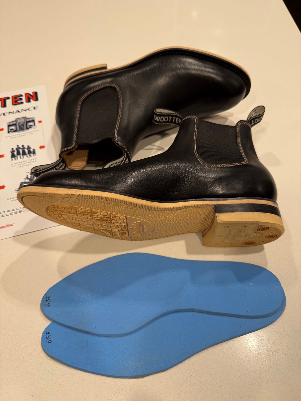 Photo by chris.8888 on December 11, 2025 of the Wootten Jack Heritage Gusset Boot in Tannery Geelong Black.