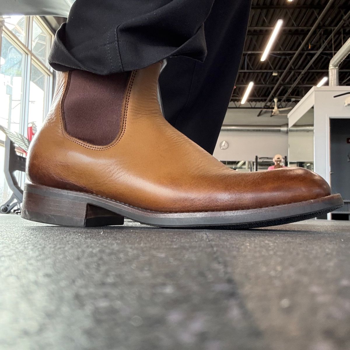 Photo by chris.8888 on April 9, 2026 of the Wootten Jack Heritage Gusset Boot in Tannery Geelong Saddle Tan.